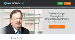 Desktop Screenshot of immunologylive.com