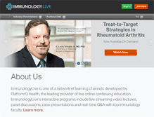 Tablet Screenshot of immunologylive.com